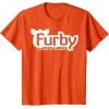 imageFurby A Mind Of Its Own Retro Bold Logo TShirtOrange