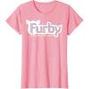 imageFurby A Mind Of Its Own Retro Bold Logo TShirtPink
