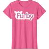 imageFurby A Mind Of Its Own Retro Bold Logo TShirtPink Heather