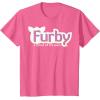 imageFurby A Mind Of Its Own Retro Bold Logo TShirtPink Heather