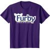 imageFurby A Mind Of Its Own Retro Bold Logo TShirtPurple