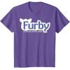 imageFurby A Mind Of Its Own Retro Bold Logo TShirtPurple Heather