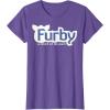 imageFurby A Mind Of Its Own Retro Bold Logo TShirtPurple Heather