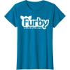 imageFurby A Mind Of Its Own Retro Bold Logo TShirtSapphire Blue