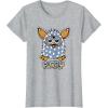 imageFurby Boom Classic Toy Polka Dot Pattern Portrait TShirtHeather Grey