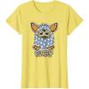imageFurby Boom Classic Toy Polka Dot Pattern Portrait TShirtLemon Yellow