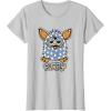 imageFurby Boom Classic Toy Polka Dot Pattern Portrait TShirtSilver Grey