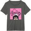 imageFurby Pink ampamp Black Retro Watercolor Surprise Furby Face TShirtAsphalt Grey