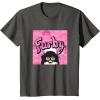 imageFurby Pink ampamp Black Retro Watercolor Surprise Furby Face TShirtAsphalt Grey