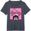 imageFurby Pink ampamp Black Retro Watercolor Surprise Furby Face TShirtHeather Blue