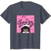 imageFurby Pink ampamp Black Retro Watercolor Surprise Furby Face TShirtHeather Blue