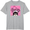 imageFurby Pink ampamp Black Retro Watercolor Surprise Furby Face TShirtHeather Grey