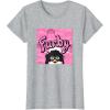 imageFurby Pink ampamp Black Retro Watercolor Surprise Furby Face TShirtHeather Grey