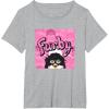 imageFurby Pink ampamp Black Retro Watercolor Surprise Furby Face TShirtHeather Grey