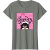 imageFurby Pink ampamp Black Retro Watercolor Surprise Furby Face TShirtOlive Heather