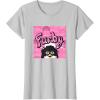 imageFurby Pink ampamp Black Retro Watercolor Surprise Furby Face TShirtSilver Grey