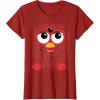 imageFurby Retro Big Red Smiling Face TShirtCranberry Red