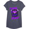 imageFurby UNyeLooLayDoo Retro Graphic Portrait TShirtHeather Blue