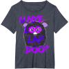 imageFurby UNyeLooLayDoo Retro Graphic Portrait TShirtHeather Blue