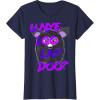 imageFurby UNyeLooLayDoo Retro Graphic Portrait TShirtNavy Blue