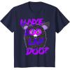 imageFurby UNyeLooLayDoo Retro Graphic Portrait TShirtNavy Blue