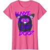 imageFurby UNyeLooLayDoo Retro Graphic Portrait TShirtPink Heather