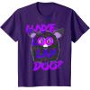 imageFurby UNyeLooLayDoo Retro Graphic Portrait TShirtPurple