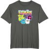 imageFurby Vintage Neon Rainbow Graffiti Style Group Poster TShirtAsphalt Grey