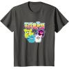 imageFurby Vintage Neon Rainbow Graffiti Style Group Poster TShirtAsphalt Grey