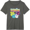 imageFurby Vintage Neon Rainbow Graffiti Style Group Poster TShirtAsphalt Grey