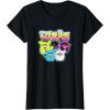 imageFurby Vintage Neon Rainbow Graffiti Style Group Poster TShirtBlack