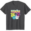 imageFurby Vintage Neon Rainbow Graffiti Style Group Poster TShirtDark Heather Grey