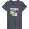 imageFurby Vintage Neon Rainbow Graffiti Style Group Poster TShirtHeather Blue