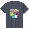 imageFurby Vintage Neon Rainbow Graffiti Style Group Poster TShirtHeather Blue