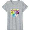 imageFurby Vintage Neon Rainbow Graffiti Style Group Poster TShirtHeather Grey