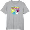 imageFurby Vintage Neon Rainbow Graffiti Style Group Poster TShirtHeather Grey