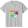 imageFurby Vintage Neon Rainbow Graffiti Style Group Poster TShirtSilver Grey