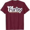 imageFurby A Mind Of Its Own Retro Bold Logo TShirtBurgundy
