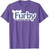 imageFurby A Mind Of Its Own Retro Bold Logo TShirtPurple Heather