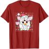 imageFurby Christmas Lights Sweater TShirtCranberry Red
