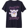 imageFurby Feed Me And Tell Me Im Pretty Cute Logo Portrait Premium Triblend TShirtNavy Blue
