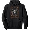 imageFurby Halloween Celestial Tarot Card Trouble Maker Outline Pullover HoodieBlack