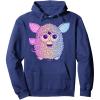 imageFurby Retro Neon Gradient Big Cute Portrait Pullover HoodieNavy Blue