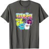 imageFurby Vintage Neon Rainbow Graffiti Style Group Poster TShirtAsphalt Grey
