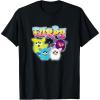 imageFurby Vintage Neon Rainbow Graffiti Style Group Poster TShirtBlack