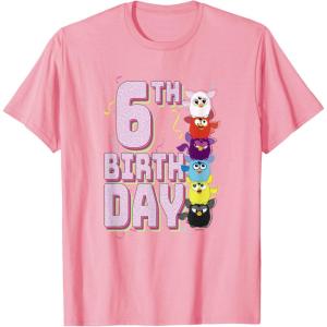 imageFurby 6th Birthday Stacked Furbies Funny Portrait TShirtPink