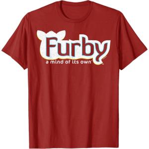 imageFurby A Mind Of Its Own Retro Bold Logo TShirtCranberry Red