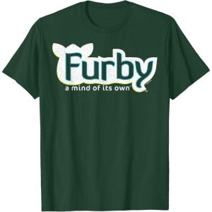 imageFurby A Mind Of Its Own Retro Bold Logo TShirtDark Green