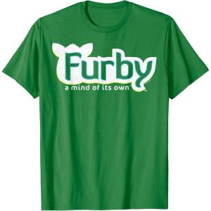 imageFurby A Mind Of Its Own Retro Bold Logo TShirtKelly Green