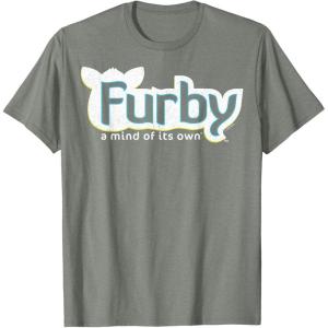 imageFurby A Mind Of Its Own Retro Bold Logo TShirtOlive Heather